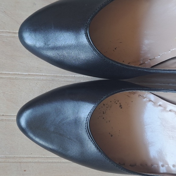 Tahari “Flynn” Black Leather High Heel Pumps Stiletto CLASSY Minimalistic - Picture 3 of 12